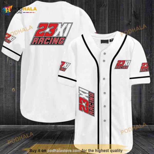 23xi Racing Car Team 3D Baseball Jersey