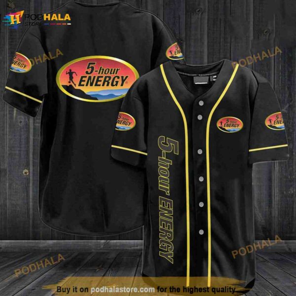 5 Hour Energy 3D Baseball Jersey Shirt