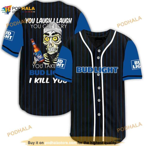 Achmed Laugh Cry Take My Bud Light I Kill You 3D Baseball Jersey