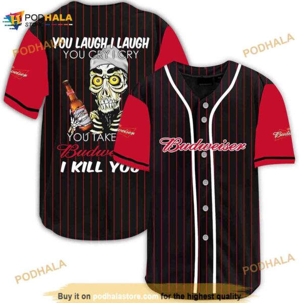 Achmed Laugh Cry Take My Budweiser I Kill You 3D Baseball Jersey