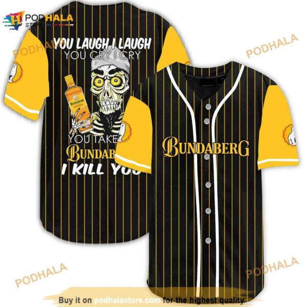 Achmed Laugh Cry Take My Bundaberg I Kill You 3D Baseball Jersey