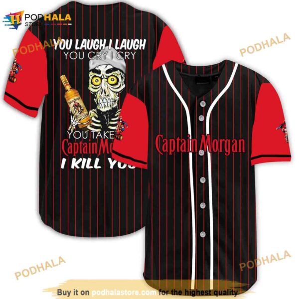 Achmed Laugh Cry Take My Captain Morgan I Kill You 3D Baseball Jersey