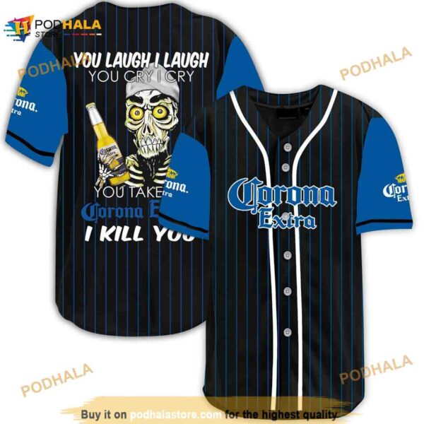 Achmed Laugh Cry Take My Corona Extra Beer I Kill You 3D Baseball Jersey