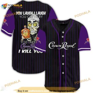 Achmed Laugh Cry Take My Crown Royal I Kill You 3D Baseball Jersey