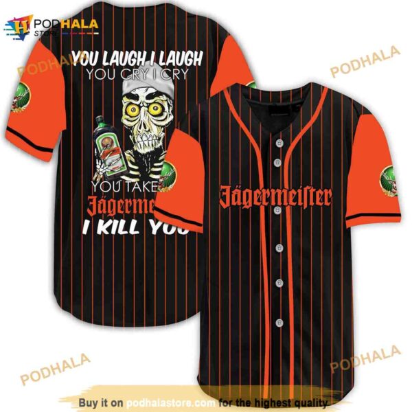 Achmed Laugh Cry Take My Jagermeister I Kill You 3D Baseball Jersey