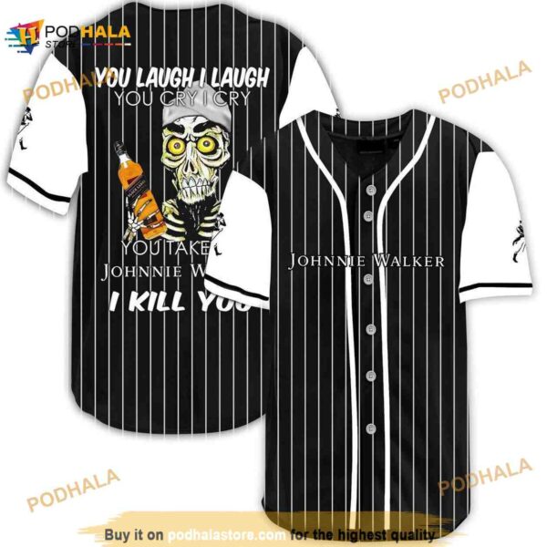 Achmed Laugh Cry Take My Johnnie Walker I Kill You 3D Baseball Jersey