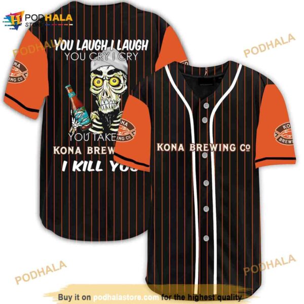 Achmed Laugh Cry Take My Kona Brewing I Kill You 3D Baseball Jersey