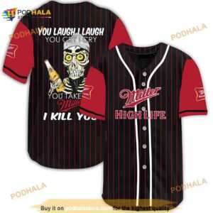 Achmed Laugh Cry Take My Miller High Life I Kill You 3D Baseball Jersey