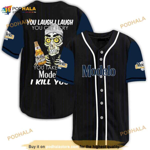 Achmed Laugh Cry Take My Modelo Beer I Kill You 3D Baseball Jersey