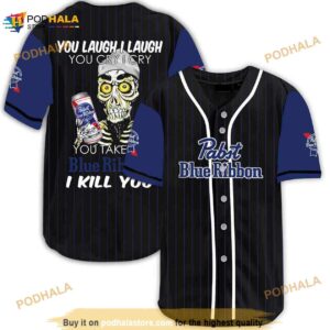 Achmed Laugh Cry Take My Pabst Blue Ribbon I Kill You 3D Baseball Jersey