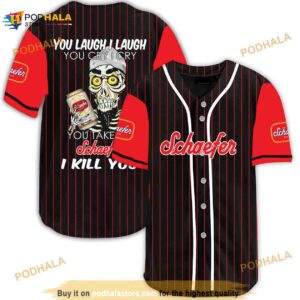 Achmed Laugh Cry Take My Schaefer Beer I Kill You 3D Baseball Jersey