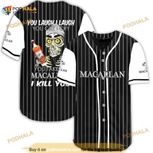 Achmed Laugh Cry Take My The Macallan Whiskey I Kill You 3D Baseball Jersey