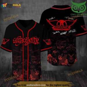 Aerosmith 3D Baseball Jersey Shirt