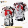 Akaza Kimetsu Anime Japan Style Gift Christmas For Fan 3D Baseball Jersey Shirt