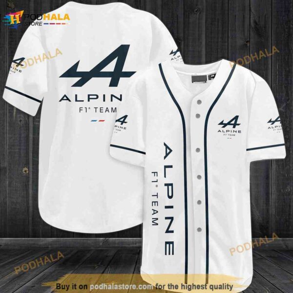 Alpine F1 Team 3D Baseball Jersey