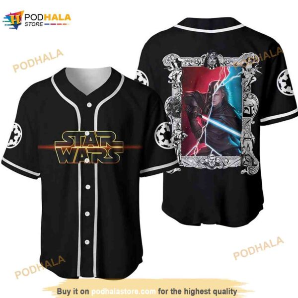 Anakin Skywalker Darth Vader Star Wars All Over Print Unisex 3D Baseball Jersey