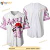 Angel Stitch Girlfriend All Over Print Pinstripe 3D Baseball Jersey