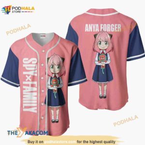 Anya Forger Spy X Family Anime Gift Christmas For Fan 3D Baseball Jersey Shirt