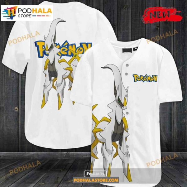 Arceus Pokemon Baseball Jersey