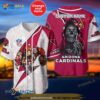 Arizona Cardinals Skull Pattern Personalized Custom Name 3D Baseball Jersey Shirt