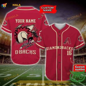 Arizona Diamondbacks 3D Baseball Jersey Personalized Gift