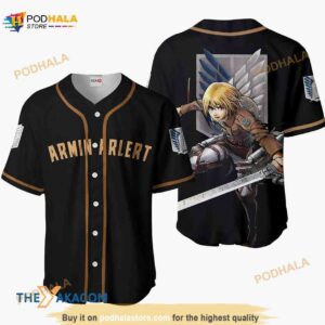 Armin Arlert Attack On Titan Anime Gift Christmas For Fan 3D Baseball Jersey Shirt