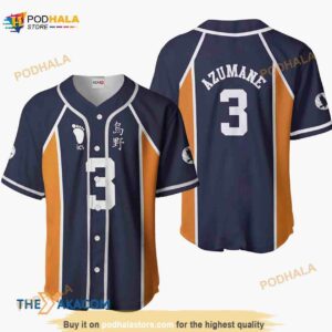 Asahi Azumane Haikyuu Anime Costume Gift Christmas For Fan 3D Baseball Jersey Shirt Swi