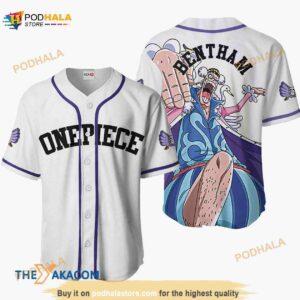 Bentham One Piece Anime Gift Christmas For Fan 3D Baseball Jersey Shirt