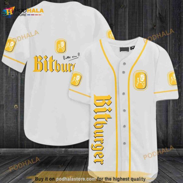 Bitburger Beer 3D Baseball Jersey