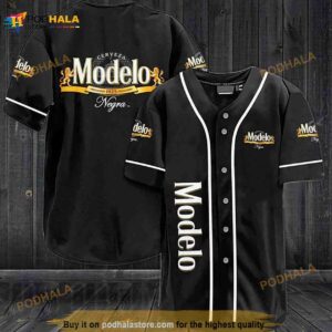 Black Modelo Negra Beer 3D Baseball Jersey