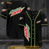 Black Mountain Dew 3D Baseball Jersey