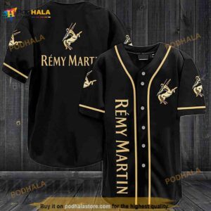 Black Rémy Martin 3D Baseball Jersey