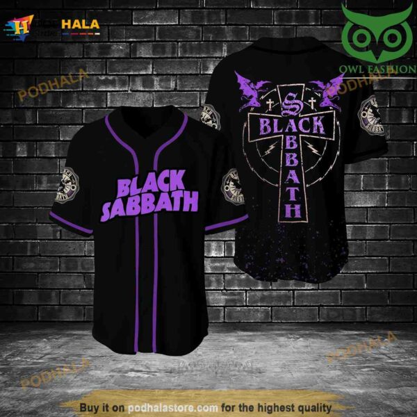 Black Sabbath 3D Baseball Jersey Shirt