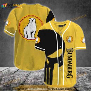 Black Skull Bundaberg 3D Baseball Jersey