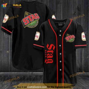 Black Stag Beer 3D Baseball Jersey