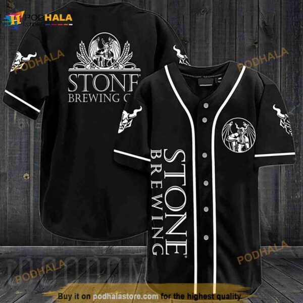 Black Stone Brewing 3D Baseball Jersey