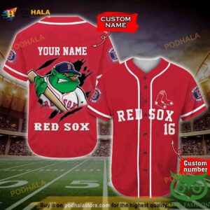 Boston Red Sox 3D Baseball Jersey Personalized Gift