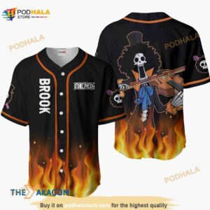 Brook Anime Gift Christmas For Fan 3D Baseball Jersey Shirt