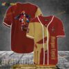 Brown Skull Captain Morgan 3D Baseball Jersey