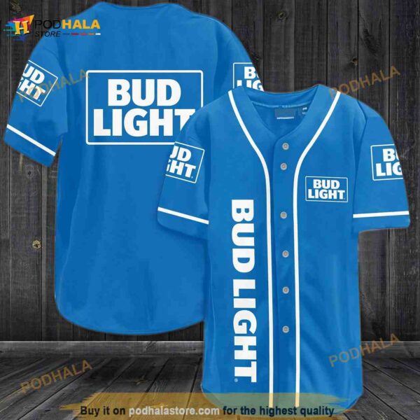 Bud Light Beer 3D Baseball Jersey