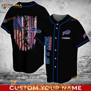 Buffalo Bills Nfl Custom Name 3D Baseball Jersey Shirt