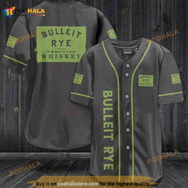 Bulleit Rye Whiskey 3D Baseball Jersey