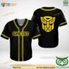 Bumblebee Transformer 3D Baseball Jersey Shirt