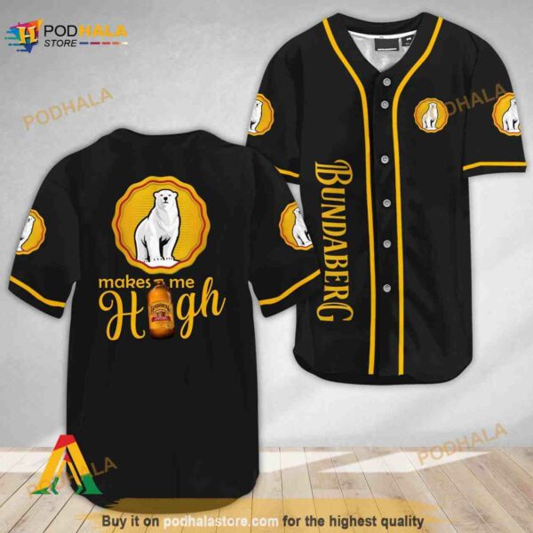 Bundaberg Make Me High 3D Baseball Jersey