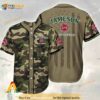 Camouflage Green Brown Jameson Whiskey 3D Baseball Jersey