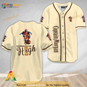 Captain Morgan Make Me High 3D Baseball Jersey