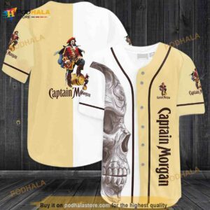 Captain Morgan Skull 3D Baseball Jersey