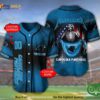 Carolina Panthers 3D Personalized Name Number Metallica 3D Baseball Jersey