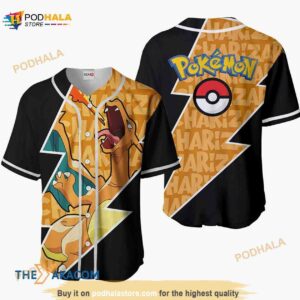 Charizard Pokemon Anime Gift Christmas For Fan 3D Baseball Jersey Shirt