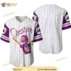 Cheshire Cat Disney All Over Print Pinstripe 3D Baseball Jersey